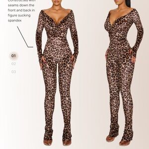 Stylish Leopard Print Jumpsuit